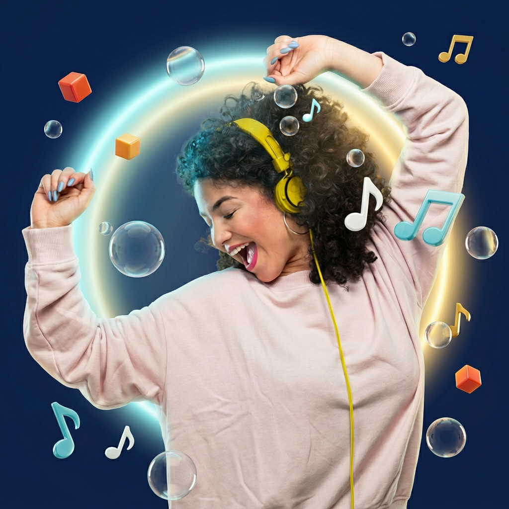 Patrícia nas promoções da TOP100 FM